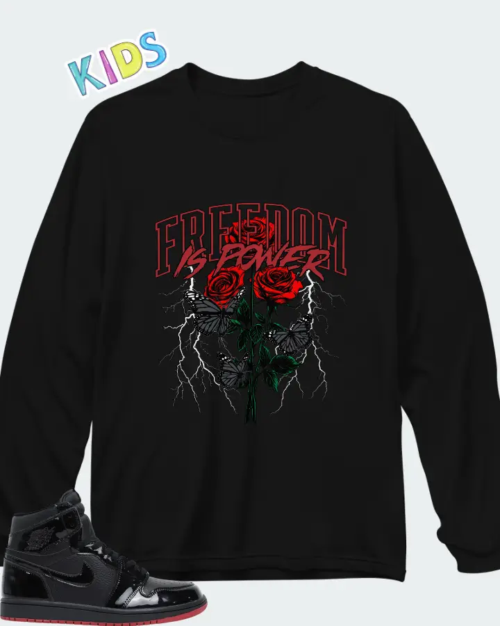 Air Jordan 1 Retro High SP Gina  Matching Kid's Long Sleeve T-Shirt