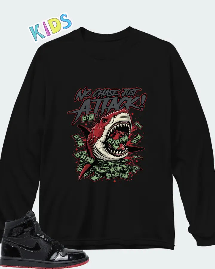 Air Jordan 1 Retro High SP Gina  Matching Kid's Long Sleeve T-Shirt