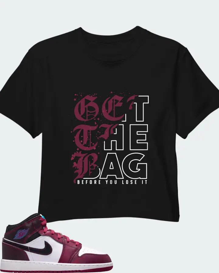 Air Jordan 1 Mid SE Sweet Beet Matching Crop Top
