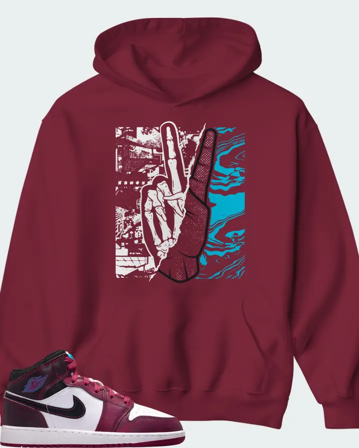 Air Jordan 1 Mid SE Sweet Beet Matching Hoodie