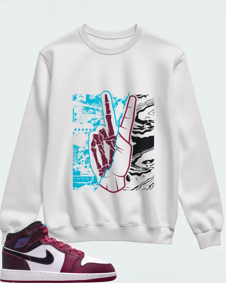 Air Jordan 1 Mid SE Sweet Beet Matching Sweatshirt