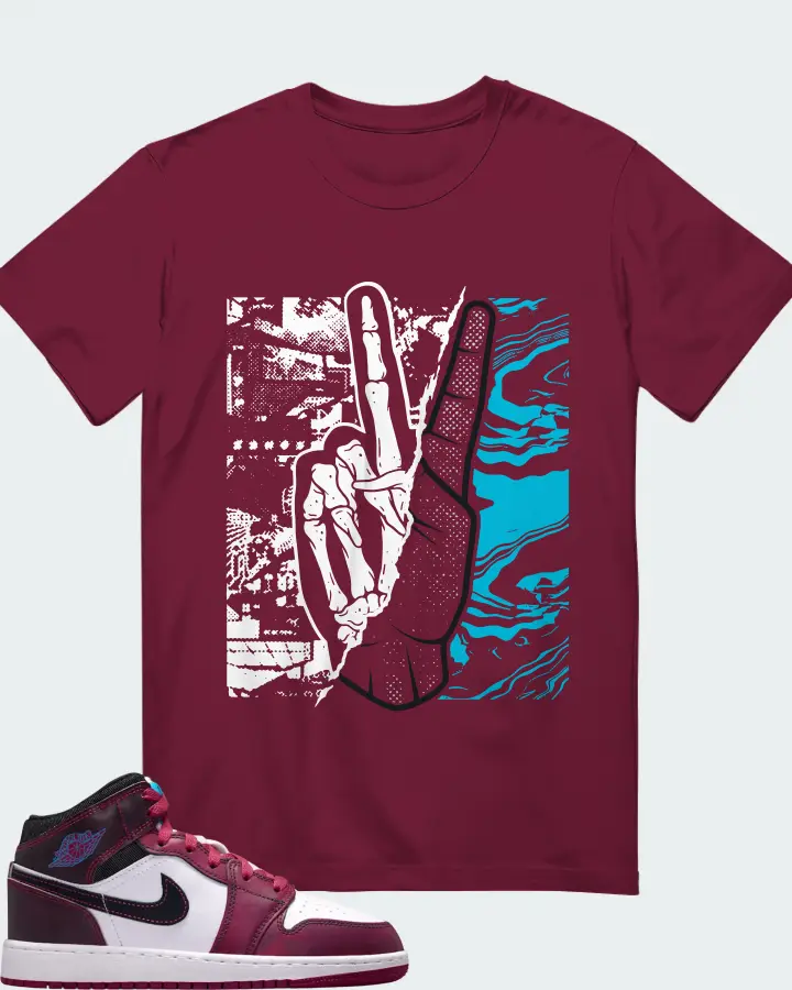 Air Jordan 1 Mid SE Sweet Beet Matching T-Shirt