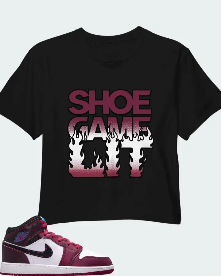 Air Jordan 1 Mid SE Sweet Beet Matching Crop Top