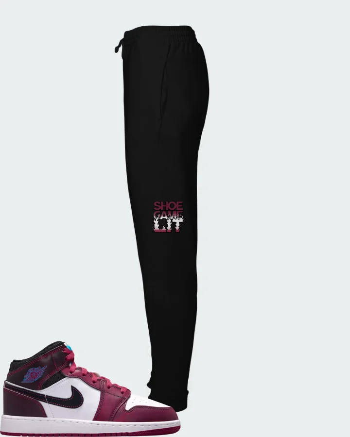 Air Jordan 1 Mid SE Sweet Beet Matching Joggers