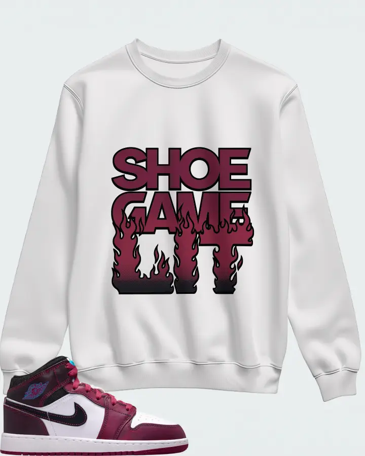 Air Jordan 1 Mid SE Sweet Beet Matching Sweatshirt