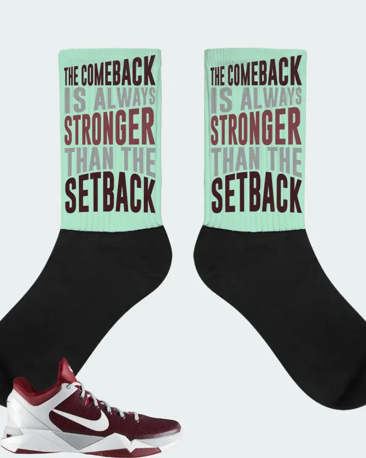Nike Kobe 7 Sneaker Matching Mint Socks - The Comeback