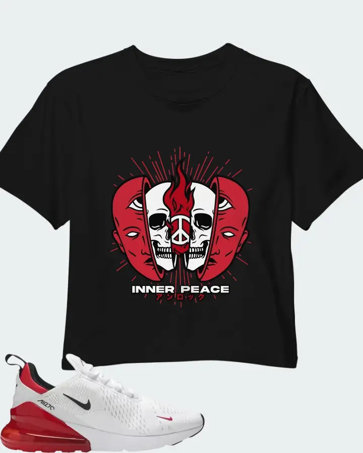 Nike Air Max 270 University Red Matching Crop Top
