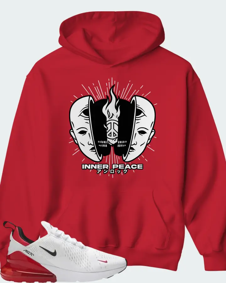 Nike Air Max 270 University Red Matching Hoodie