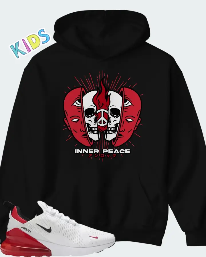Nike Air Max 270 University Red Matching Kid's Hoodie