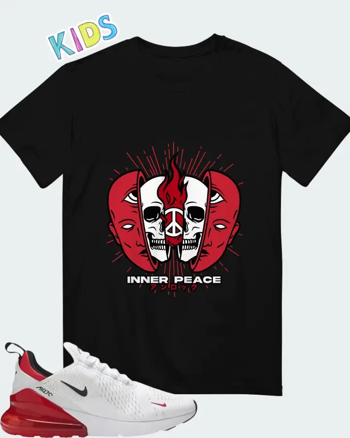 Nike Air Max 270 University Red Matching Kid's T-Shirt