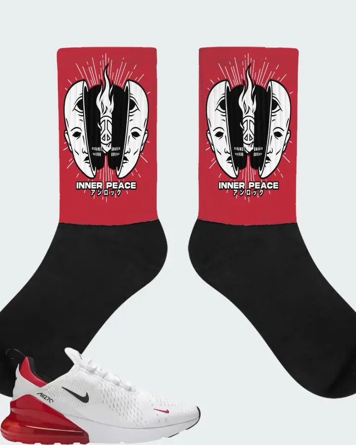 Nike Air Max 270 University Red Matching Socks
