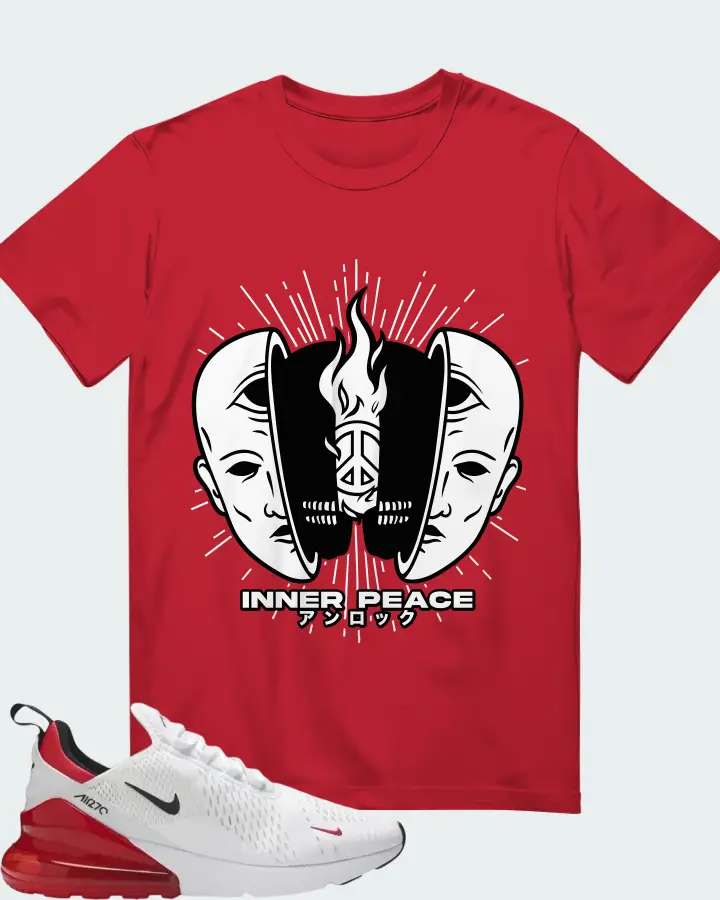 Nike Air Max 270 University Red Matching T-Shirt
