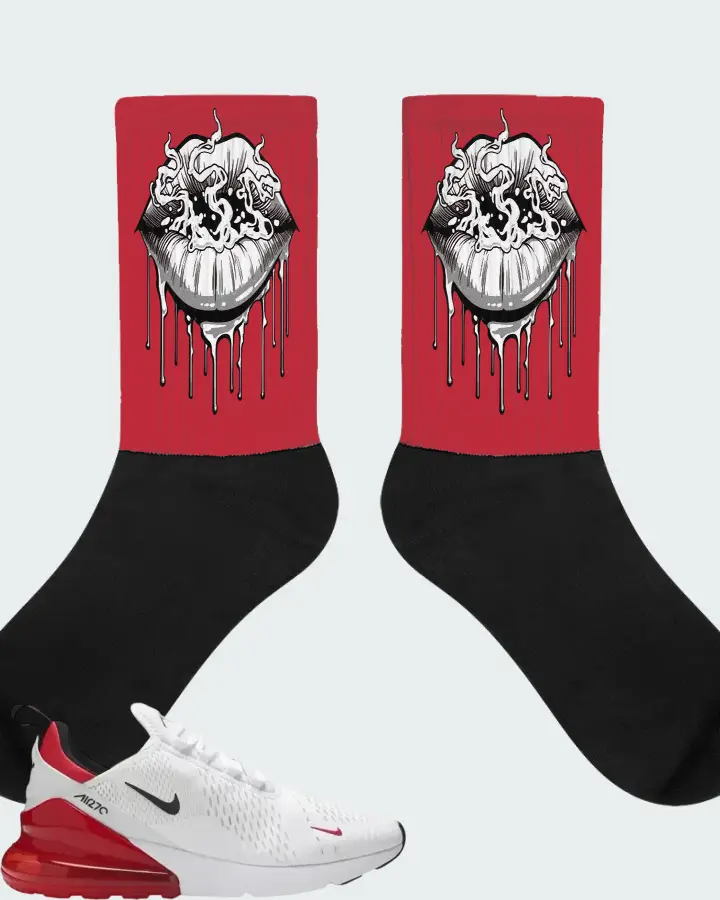 Nike Air Max 270 University Red Matching Socks