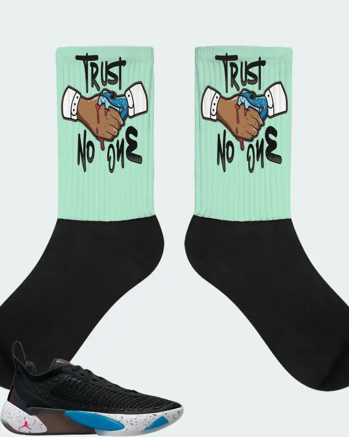 Jordan Luka 1 Sneaker Matching Mint Socks - Trust No One