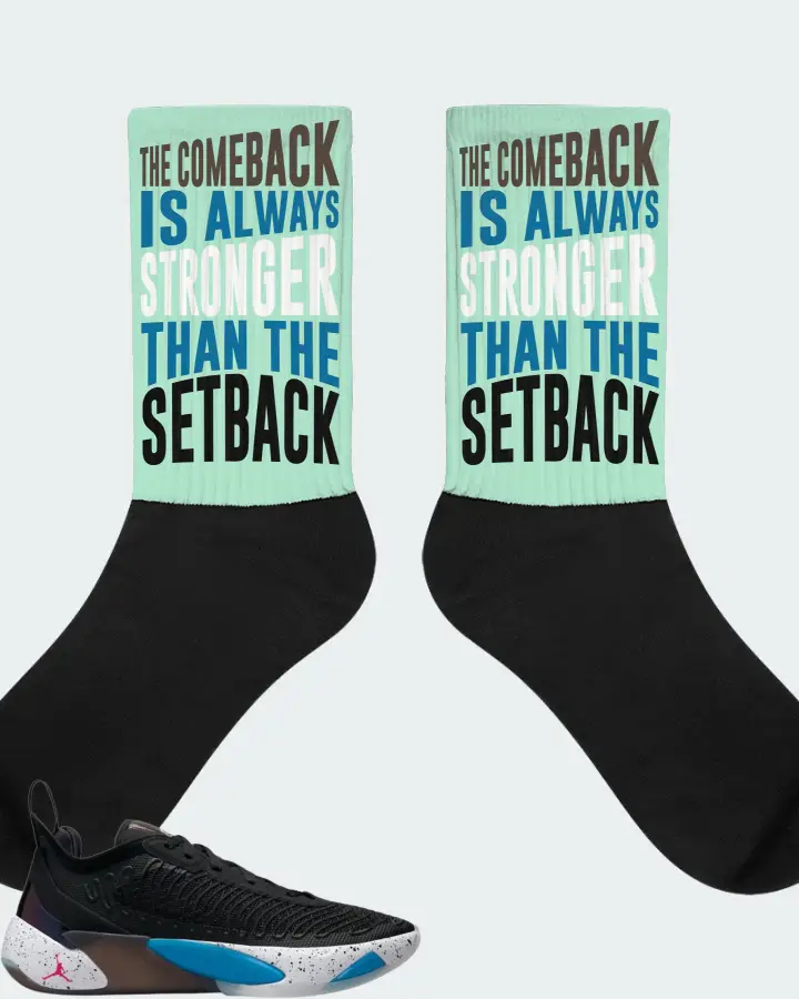 Jordan Luka 1 Sneaker Matching Mint Socks - The Comeback
