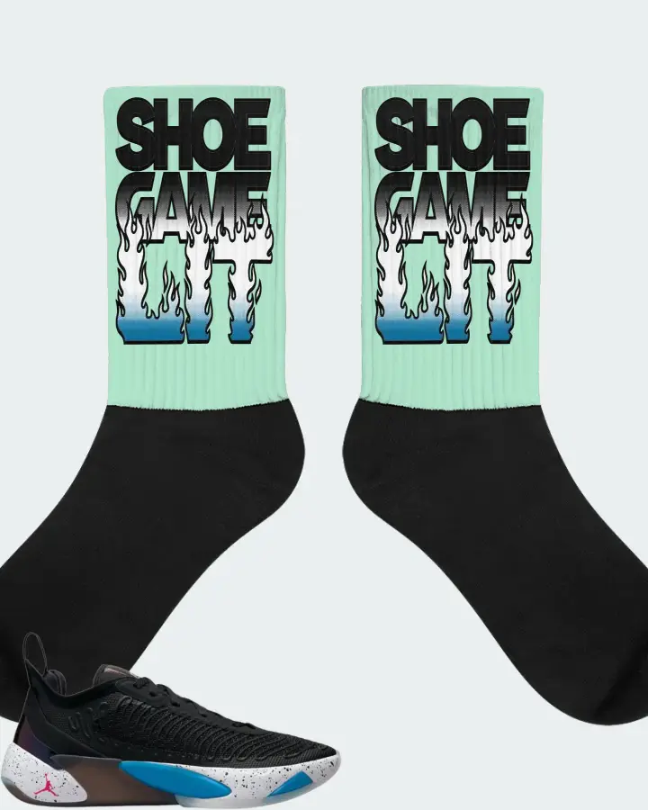 Jordan Luka 1 Sneaker Matching Mint Socks - Shoe Game Lit Refreshed