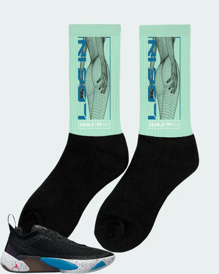 Jordan Luka 1 Sneaker Matching Mint Socks (LOGIN) - View 3
