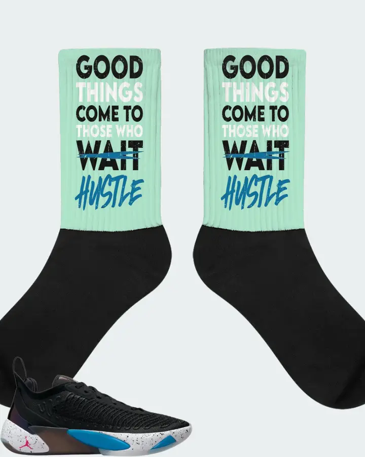 Jordan Luka 1 Sneaker Matching Mint Socks - Good Things Come