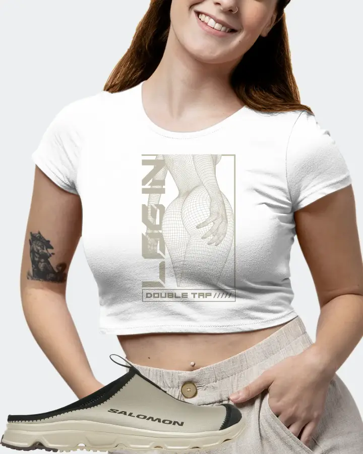 Salomon RX Slide 3.0 Sneaker Matching White Crop Top (LOGIN) - View 7