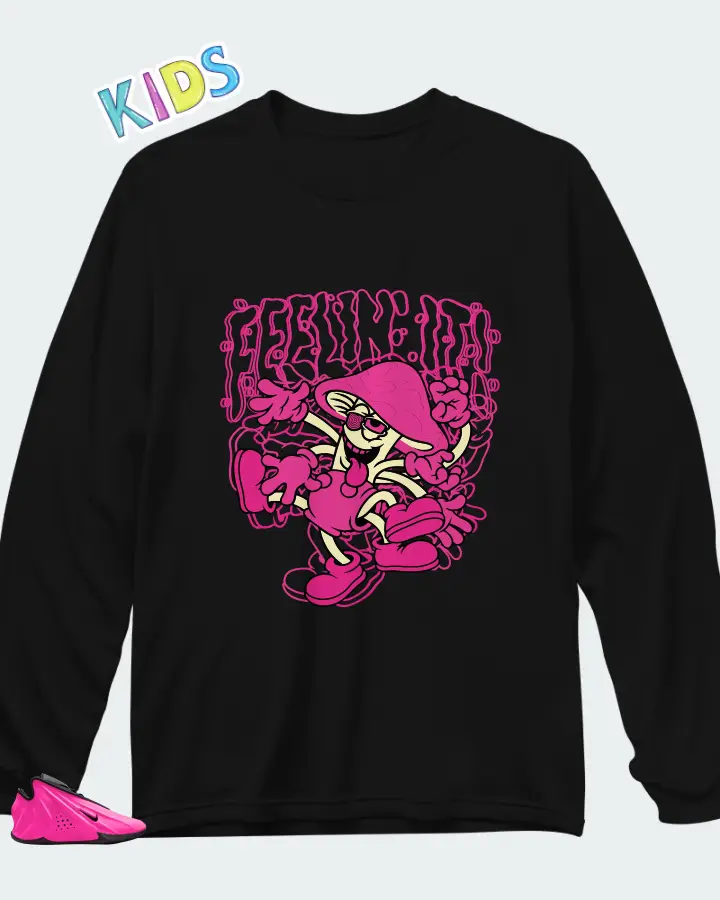 Nike GT Future Hyper Pink Matching Kid's Long Sleeve T-Shirt