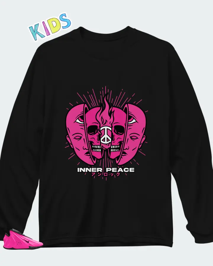 Nike GT Future Hyper Pink Matching Kid's Long Sleeve T-Shirt