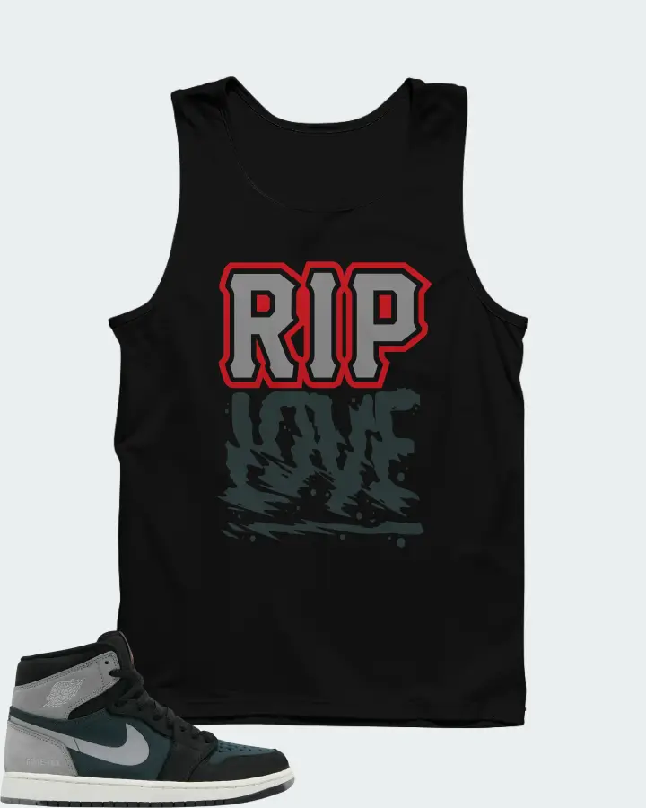 Air Jordan 1 High Element GORE-TEX Black Particle Grey Matching Tank Top