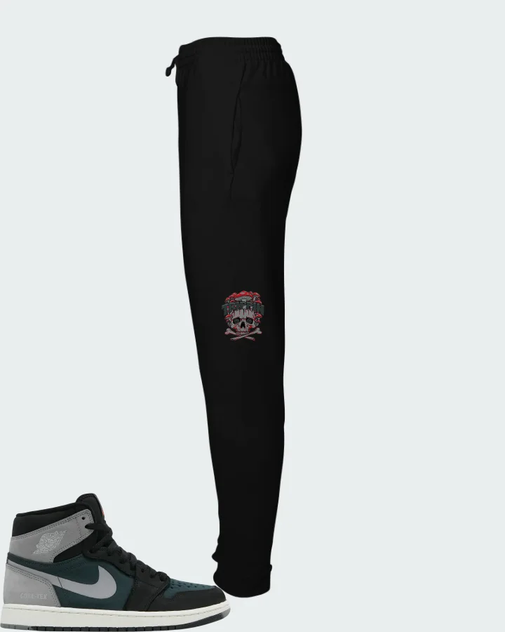Air Jordan 1 High Element GORE-TEX Black Particle Grey Matching Joggers