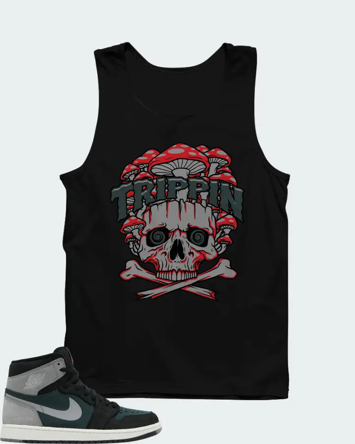 Air Jordan 1 High Element GORE-TEX Black Particle Grey Matching Tank Top