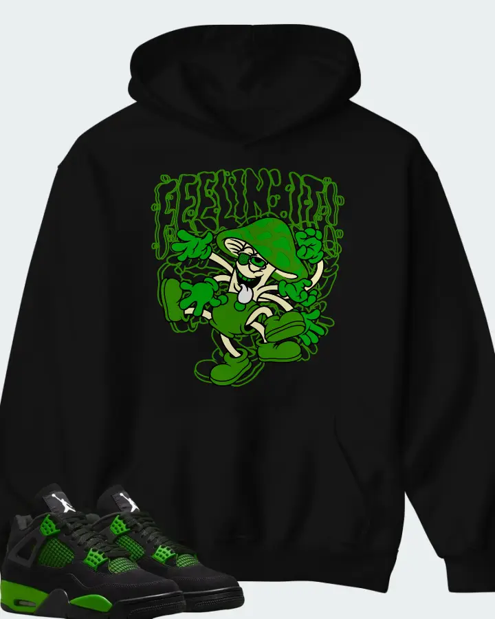 Air Jordan 4 Green Thunder Matching Hoodie