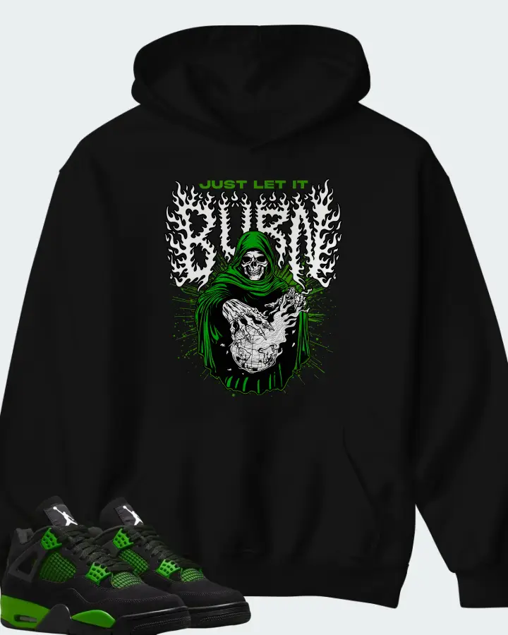 Air Jordan 4 Green Thunder Matching Hoodie