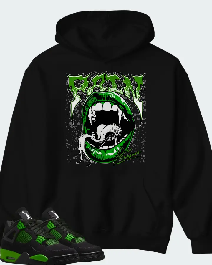 Air Jordan 4 Green Thunder Matching Hoodie
