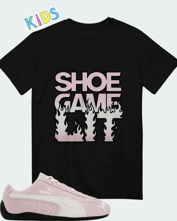 Puma Speedcat OG Whisp Of Pink Matching Kid's T-Shirt