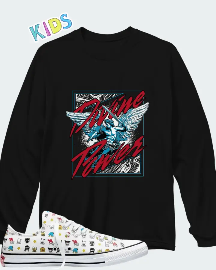 Converse Chuck Taylor All Star Ox Hello Kitty and Friends All-Star BFFS Matching Kid's Long Sleeve T-Shirt