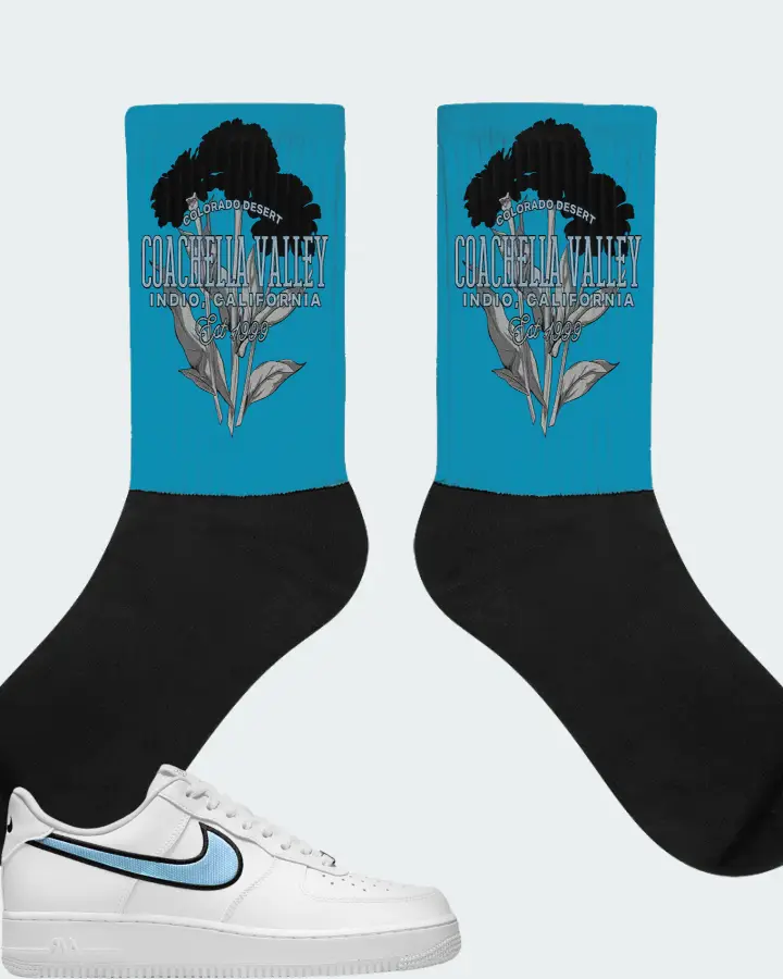Socks in Aqua