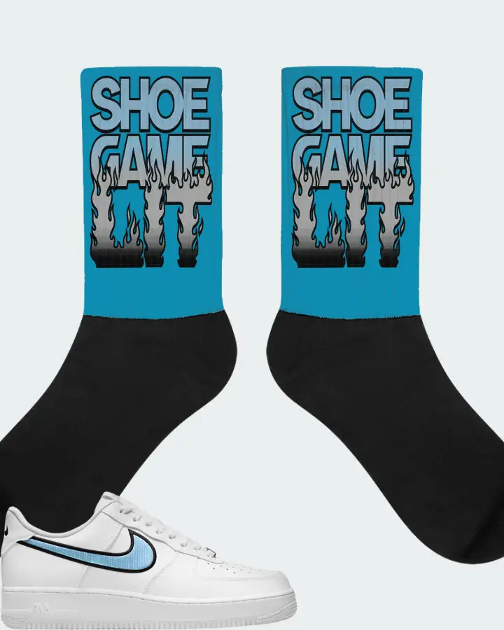 Socks in Aqua