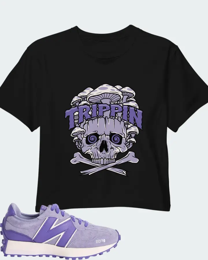 New Balance 327 Amethyst Matching Crop Top