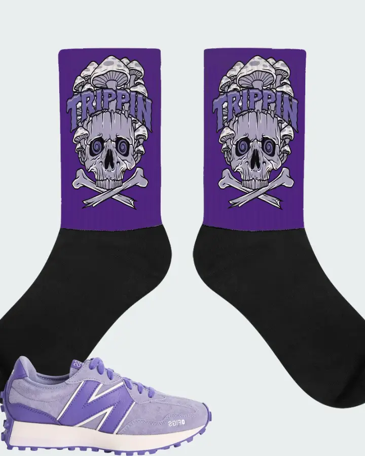New Balance 327 Amethyst Matching Socks