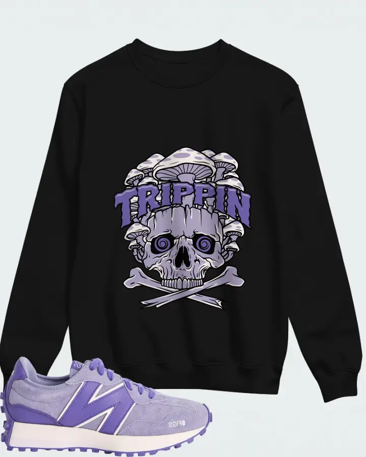 New Balance 327 Amethyst Matching Sweatshirt