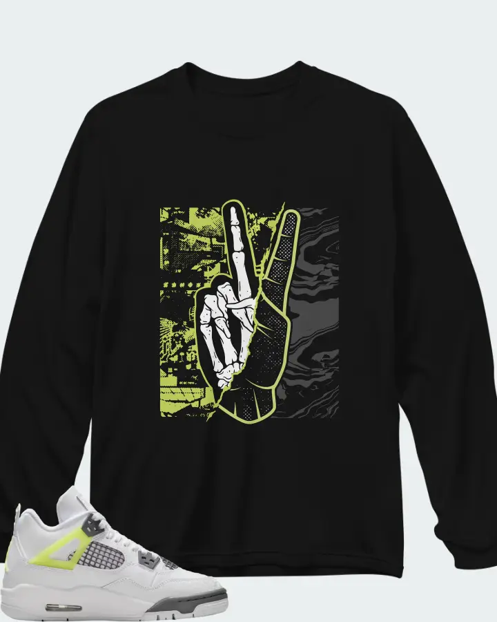 Air Jordan 4 Retro Matching Long Sleeve T-Shirt