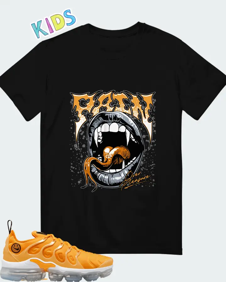 Nike Air VaporMax Plus Orange  Matching Kid's T-Shirt