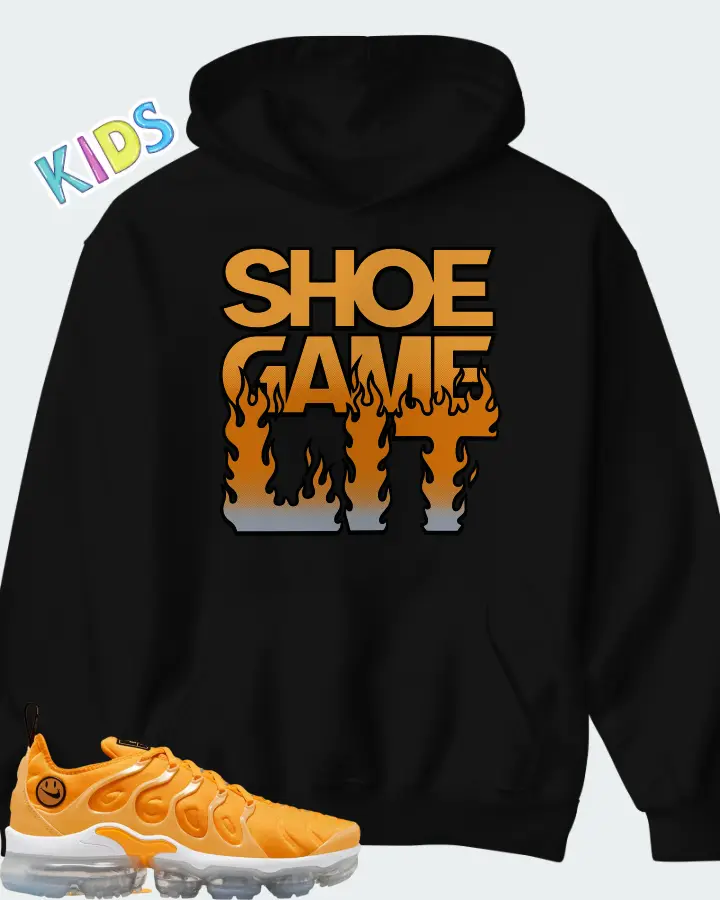 Nike Air VaporMax Plus Orange Matching Kid's Hoodie