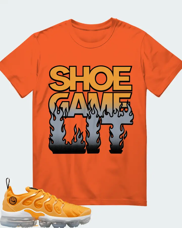 Nike Air VaporMax Plus Orange Matching T-Shirt