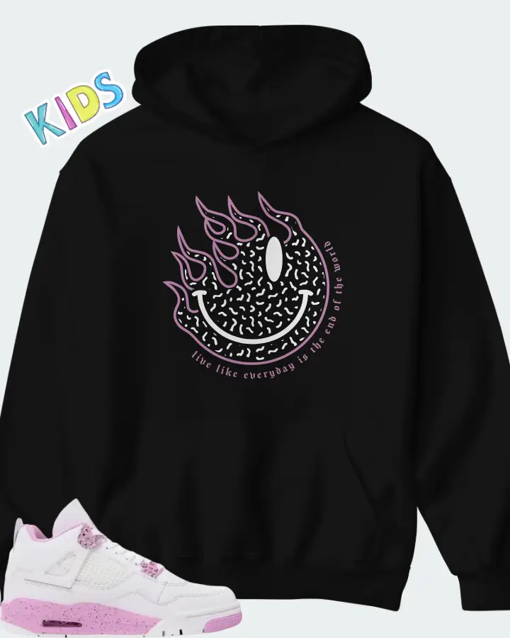Air Jordan 4 Pink Oreo Matching Kid's Hoodie