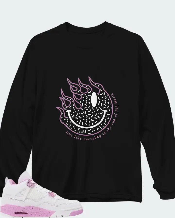 Air Jordan 4 Pink Oreo Matching Long Sleeve T-Shirt