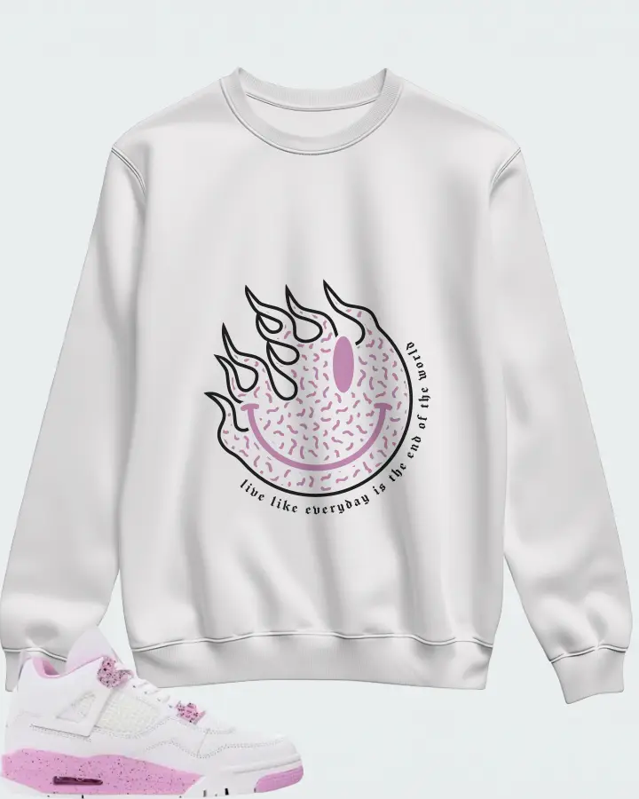 Air Jordan 4 Pink Oreo Matching Sweatshirt