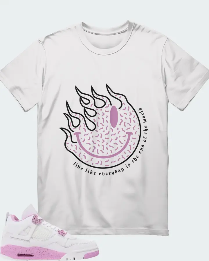 Air Jordan 4 Pink Oreo Matching T-Shirt