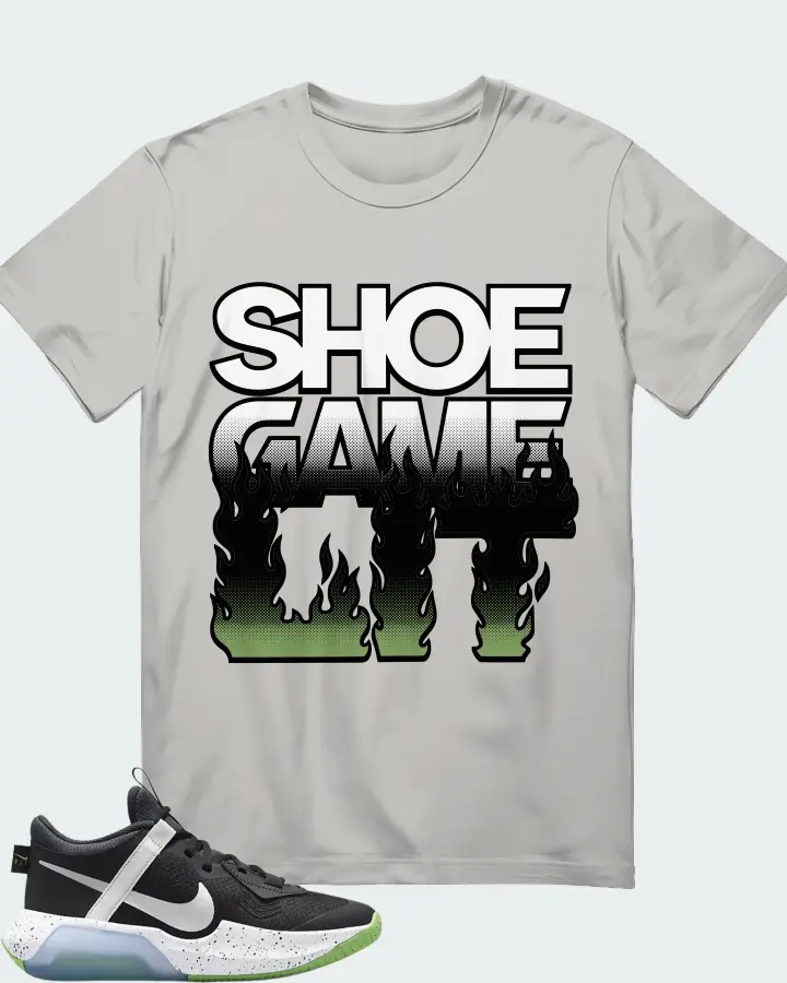 Nike Air Zoom Crossover Black Chrome Sneaker Matching Grey T-Shirt - Shoe Game Lit Refreshed