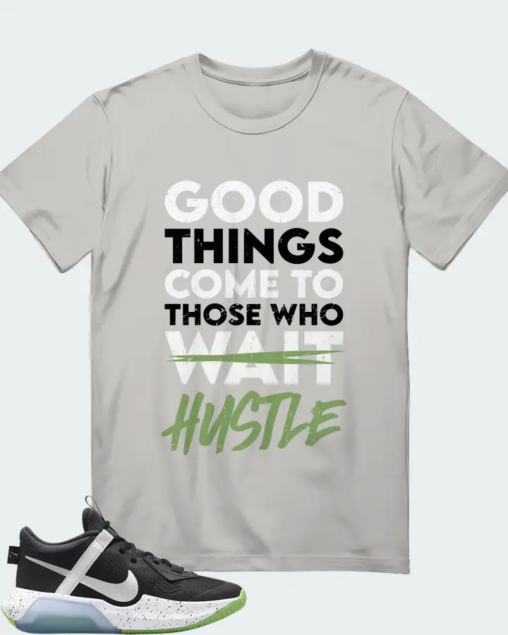 Nike Air Zoom Crossover Black Chrome Sneaker Matching Grey T-Shirt - Good Things Come