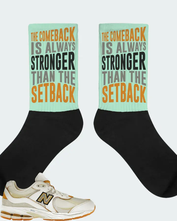 New Balance 2002R Sneaker Matching Mint Socks - The Comeback