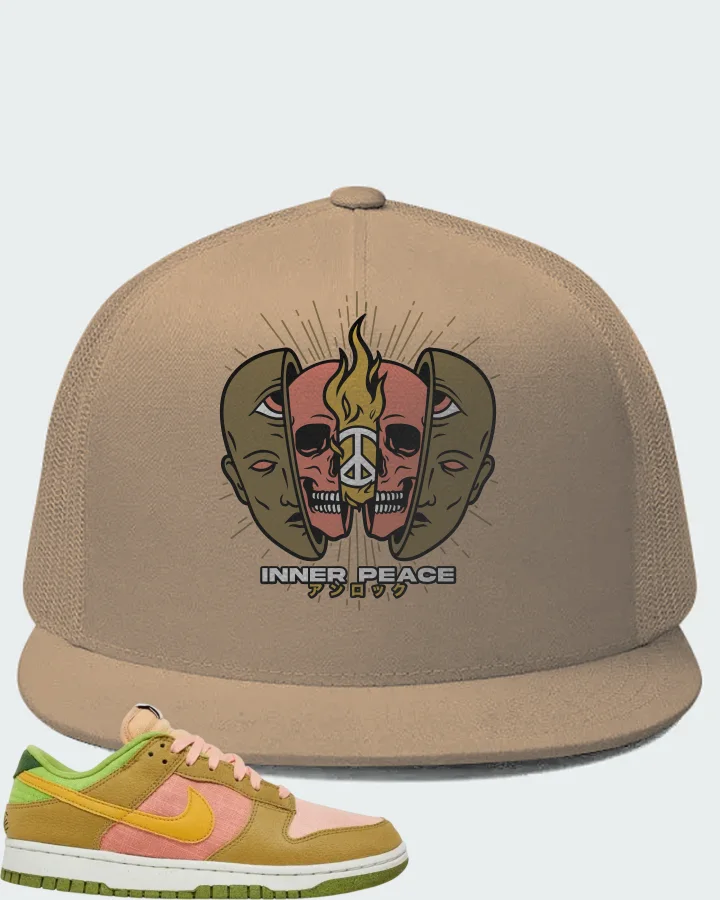 Nike Dunk Low Sun Club - Arctic Orange Sanded Gold Matching Hat